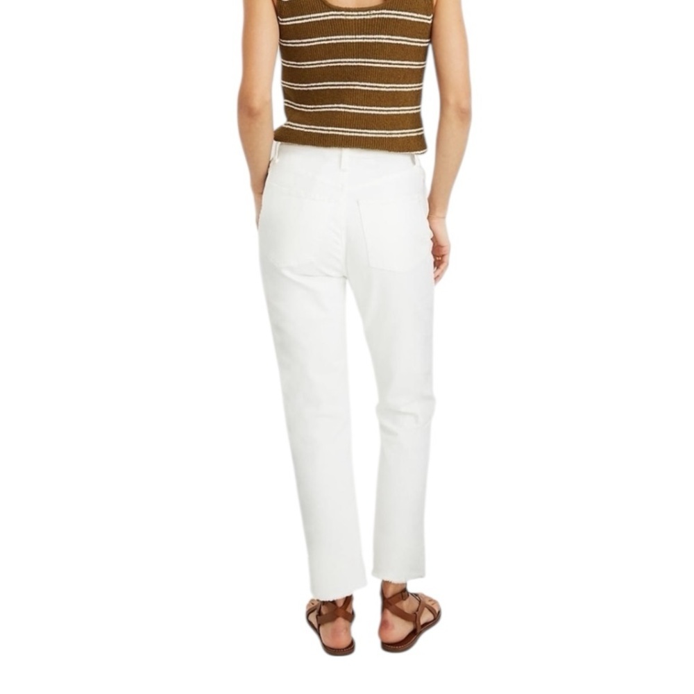 Madewell The High-Rise Slim Crop Boyjean White Denim Size 27 MSRP $128 - Picture 3 of 11